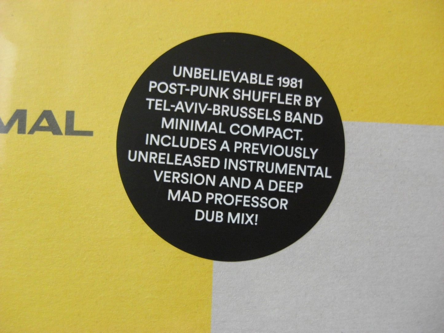 Minimal Compact – Vinilo Statik Dancin', 12" Maxi