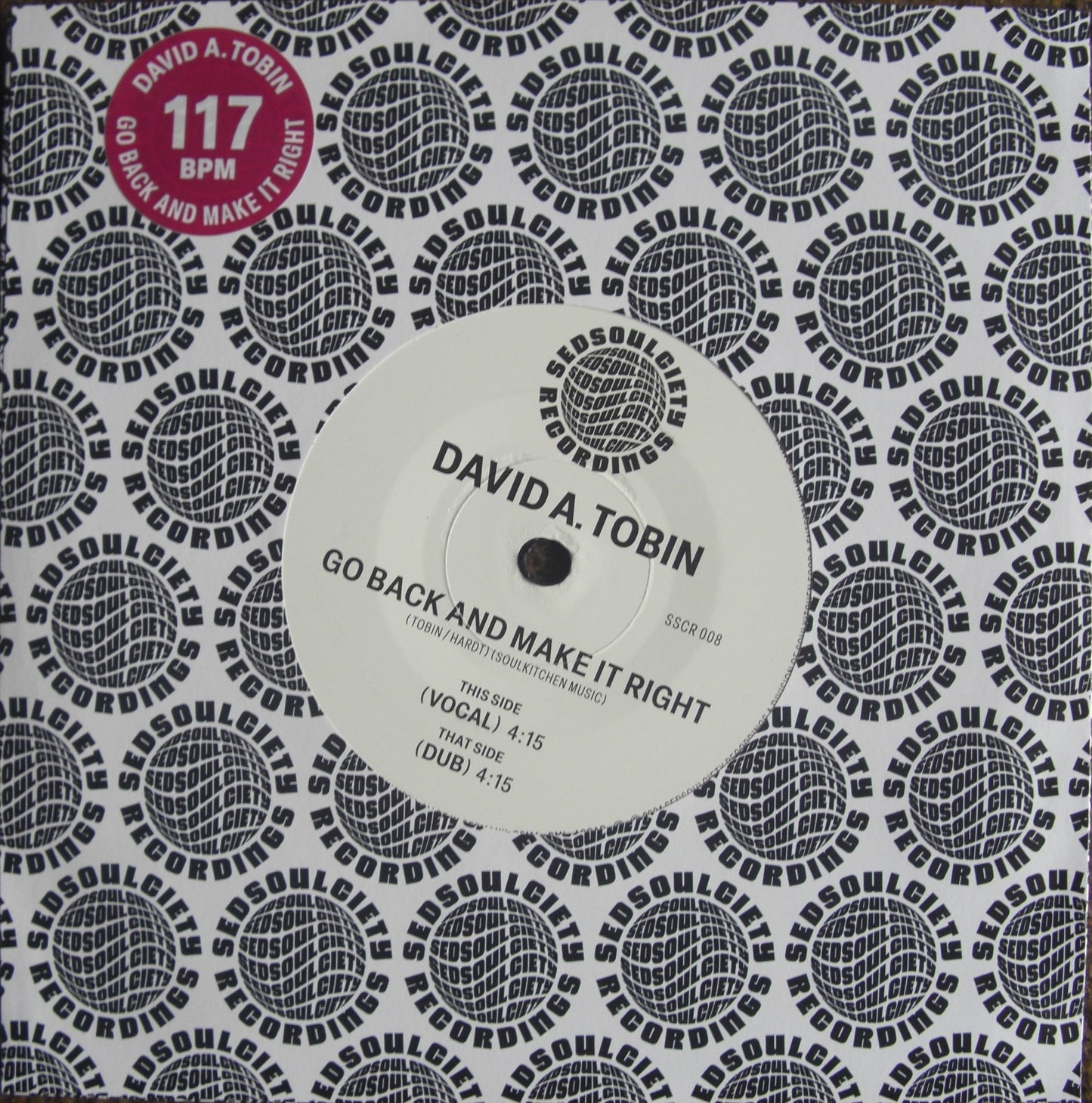 David A. Tobin – Go Back And Make It Right Vinyl, 7"