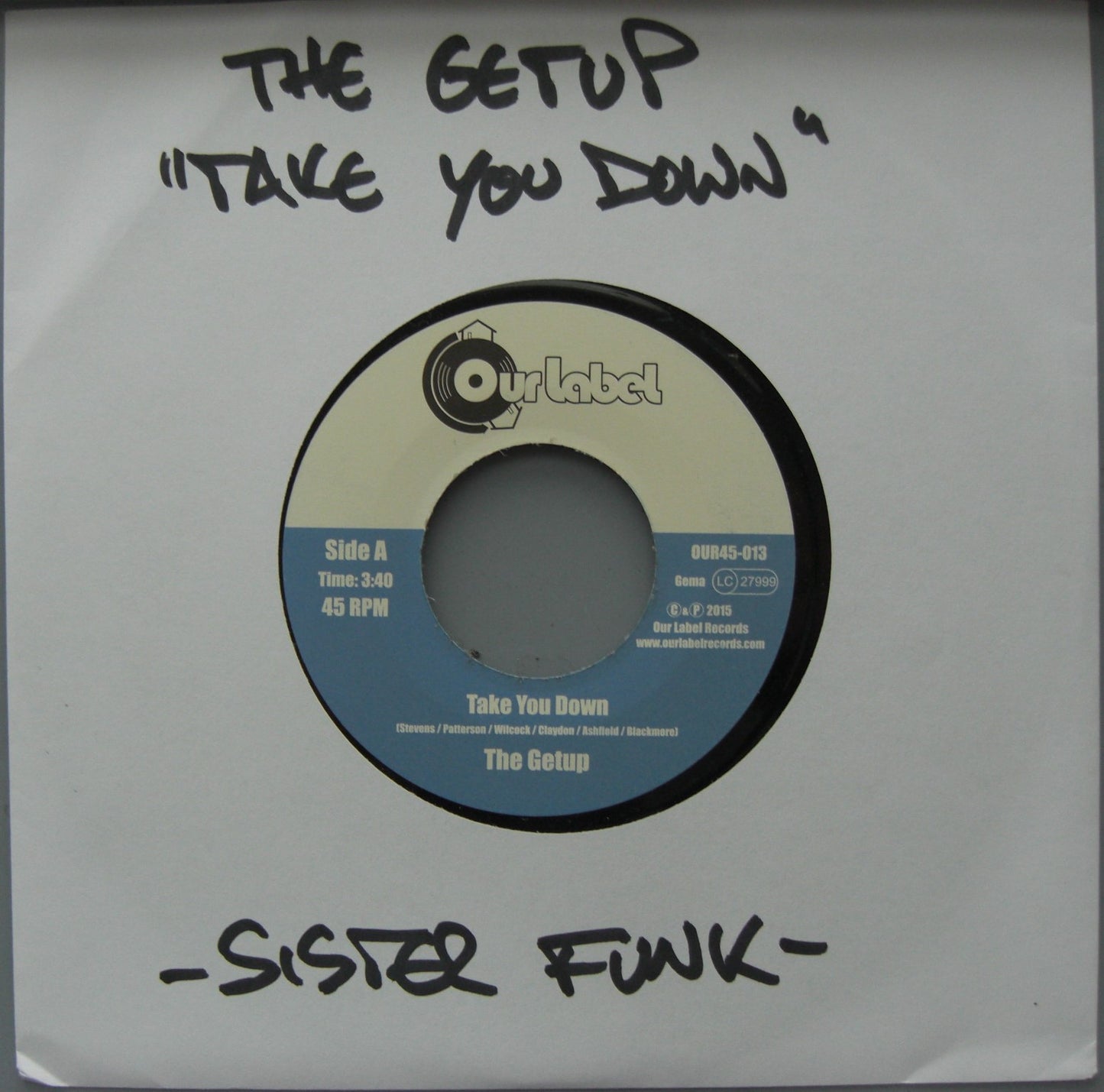 The Getup – Take You Down Vinyl, 7"