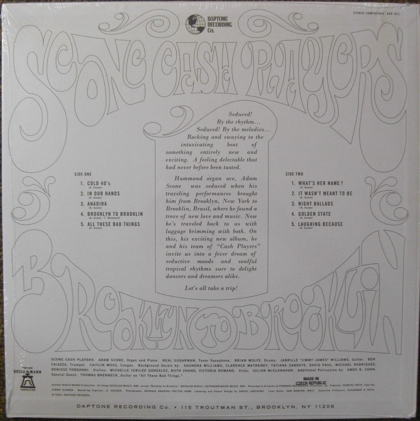 Scone Cash Players – Brooklyn To Brooklin Vinyl, LP, Album