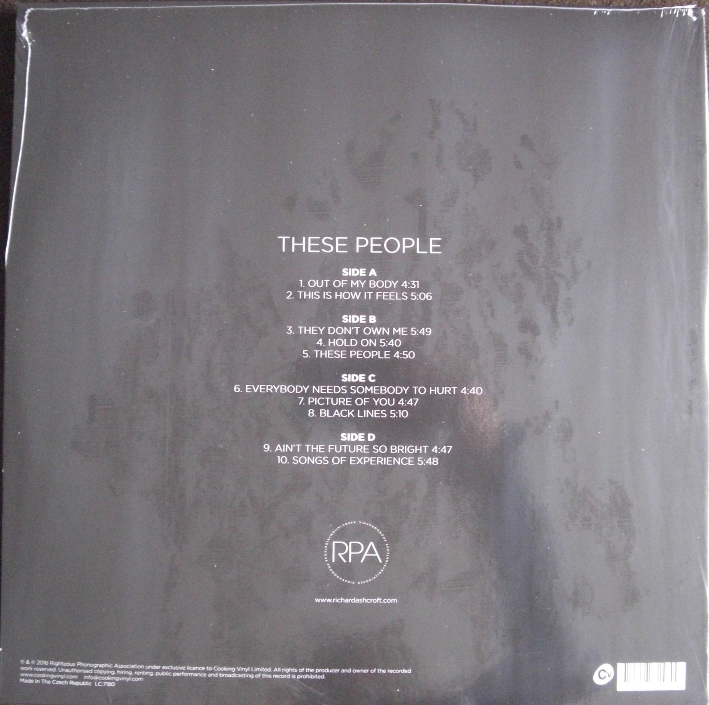 Richard Ashcroft – These People 2x Vinyl, LP, Album, Limited Edt Reissue Clear/ Blue