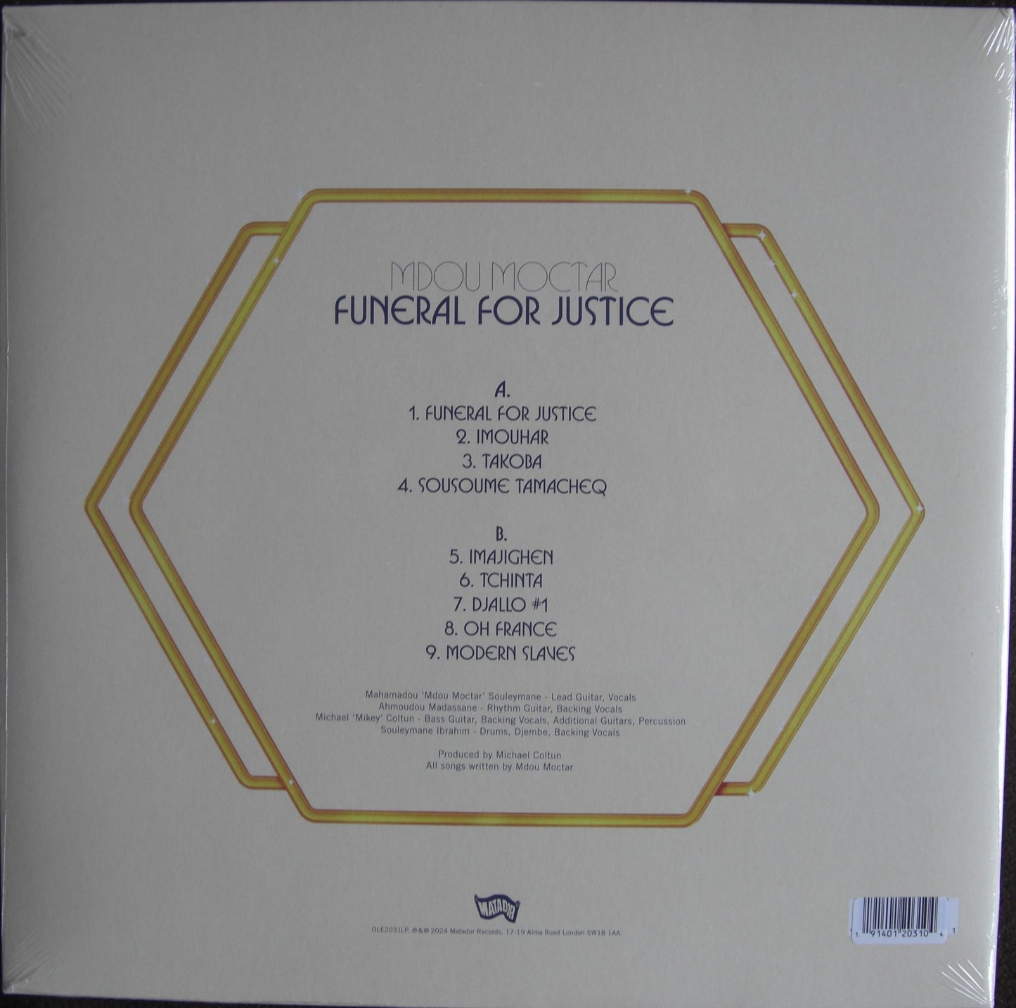 Mdou Moctar – Funeral For Justice Vinyl, LP, Album, Limited Edt Red