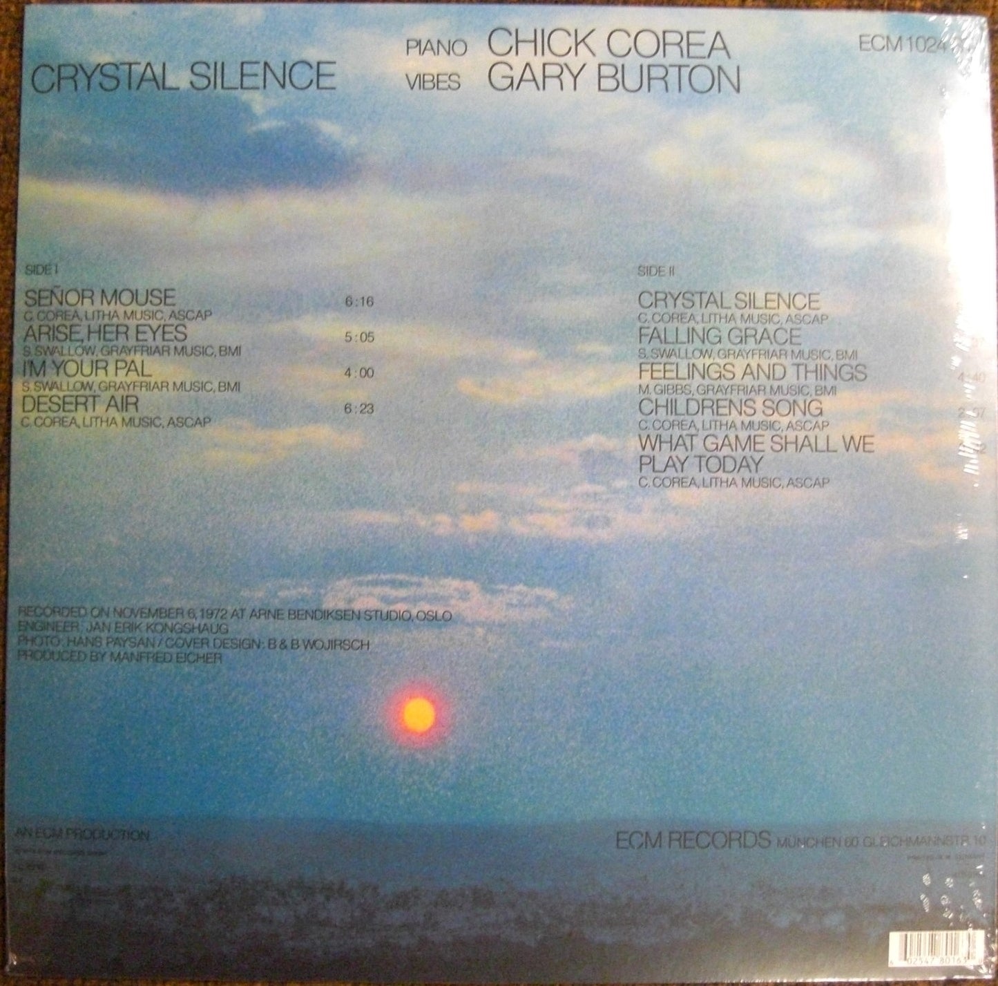 Gary Burton / Chick Corea – Crystal Silence Vinilo, LP, Álbum