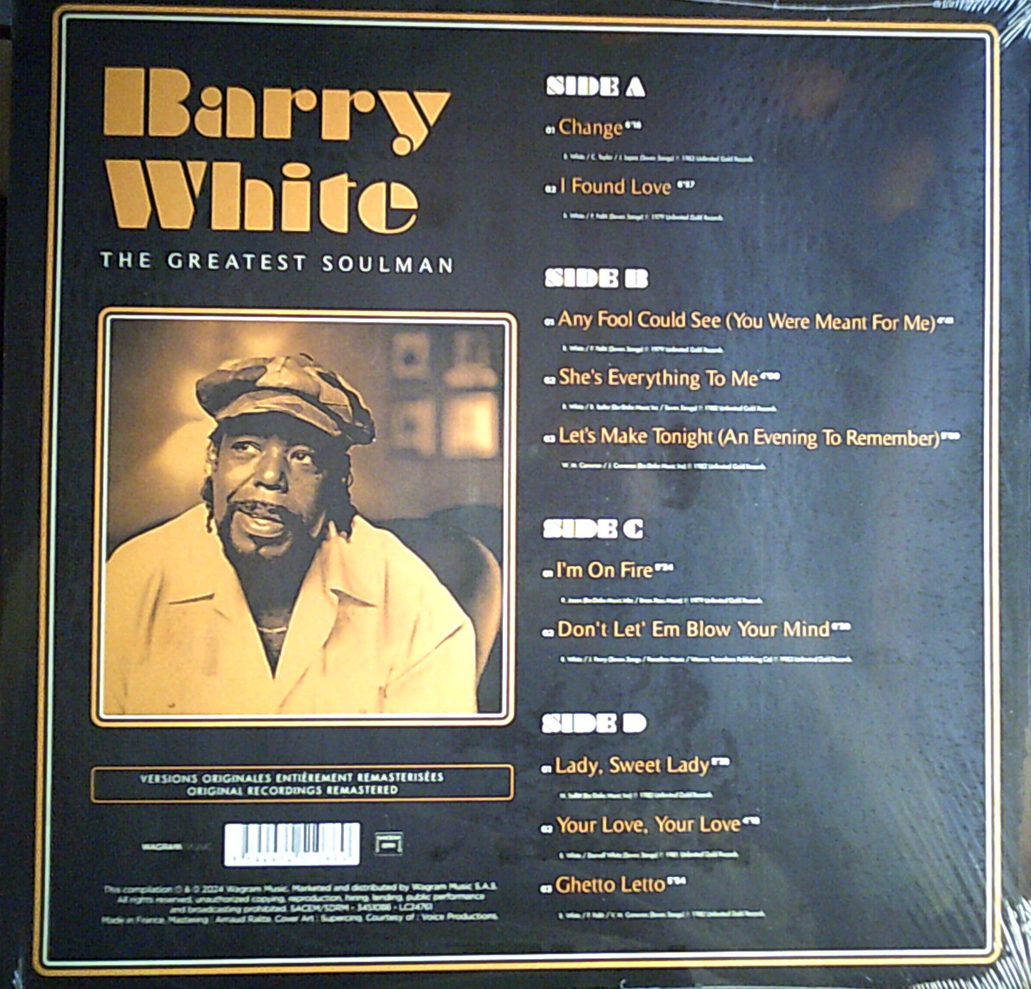 Barry White – The Greatest Soulman 2x Vinyl, LP, Compilation, Remastered