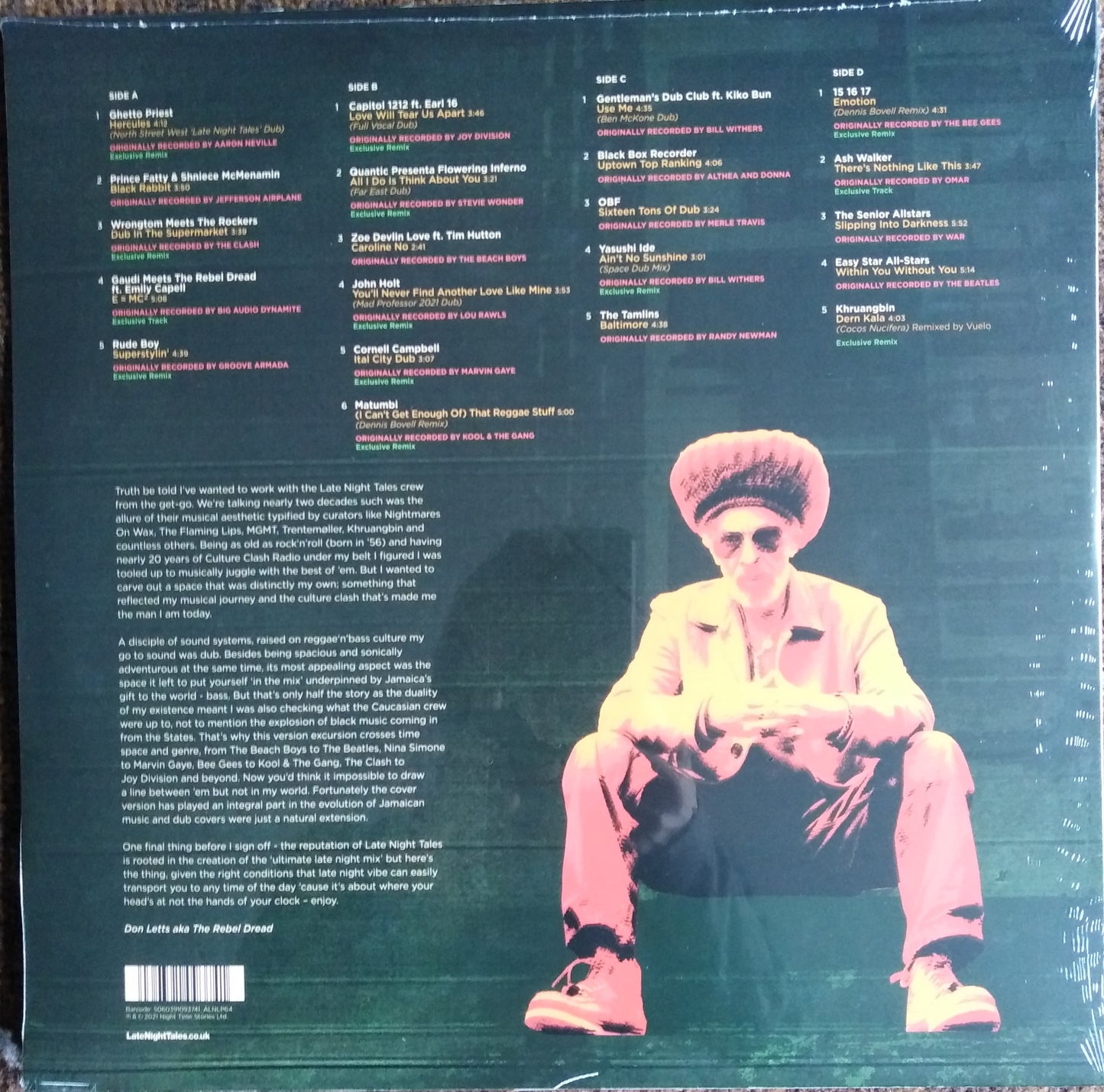 Don Letts – LateNightTales (Version Excursion) 2 x Vinyl, LP, Compilation