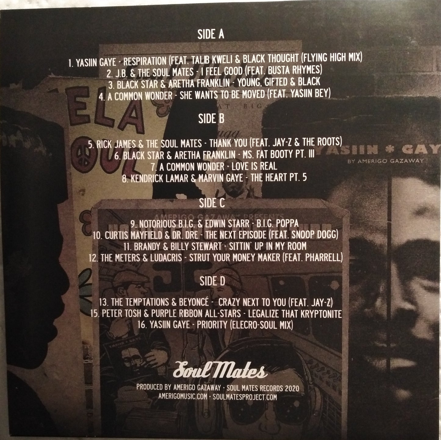 Amerigo Gazaway – Soul Mates : B-Sides, Remixes, Rarities: Vol. 3 & 4 Vinyl, 2x LP, Album