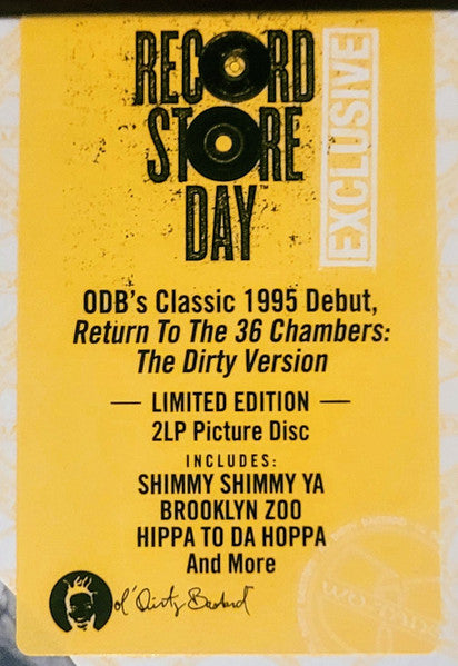 Ol' Dirty Bastard – Return To The 36 Chambers: The Dirty Version 2x Vinyl, LP, Album, Reissue, Limited Edt, Picture Disc RSD 2023
