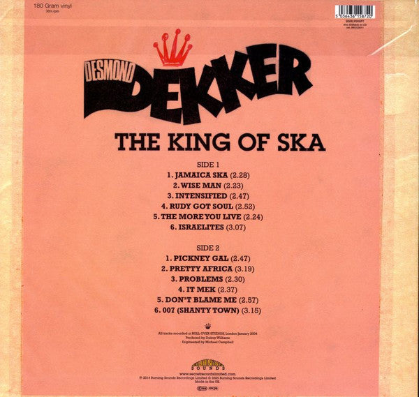 Desmond Dekker – The King Of Ska Vinyl, LP, Album, Reissue purple