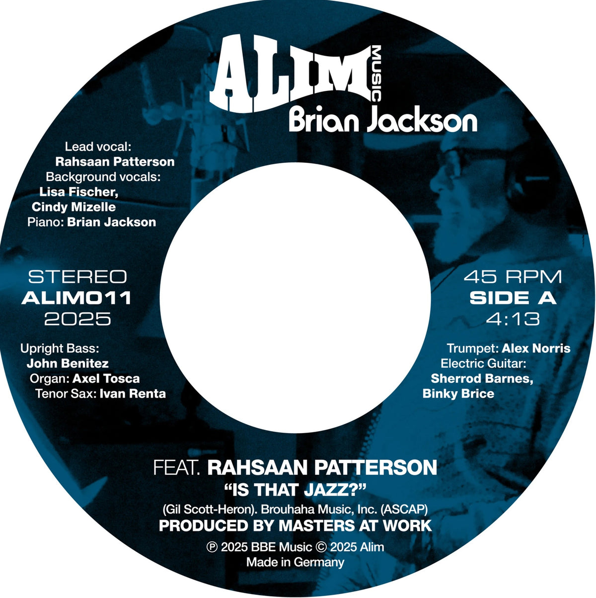 Brian Jackson Feat. Rahsaan Patterson – Is That Jazz? Vinyl, 7"