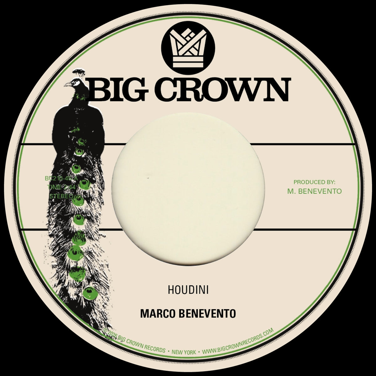 Marco Benevento – Houdini / Miss Neptune Vinyl, 7"