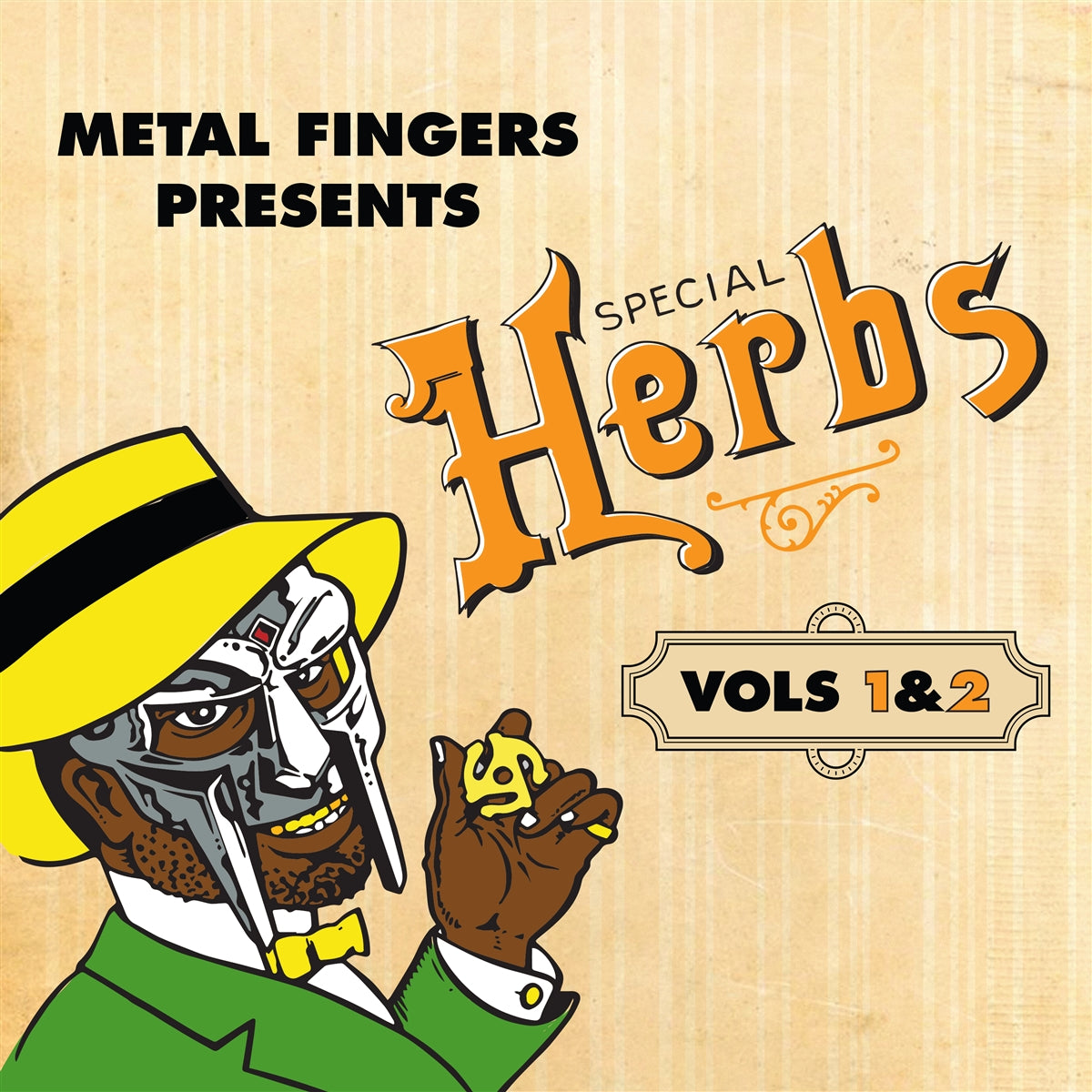 MF Doom: Metal Fingers – Special Herbs (Vols 1&2) 2x Vinyl, LP, Compilation, Reissue yellow