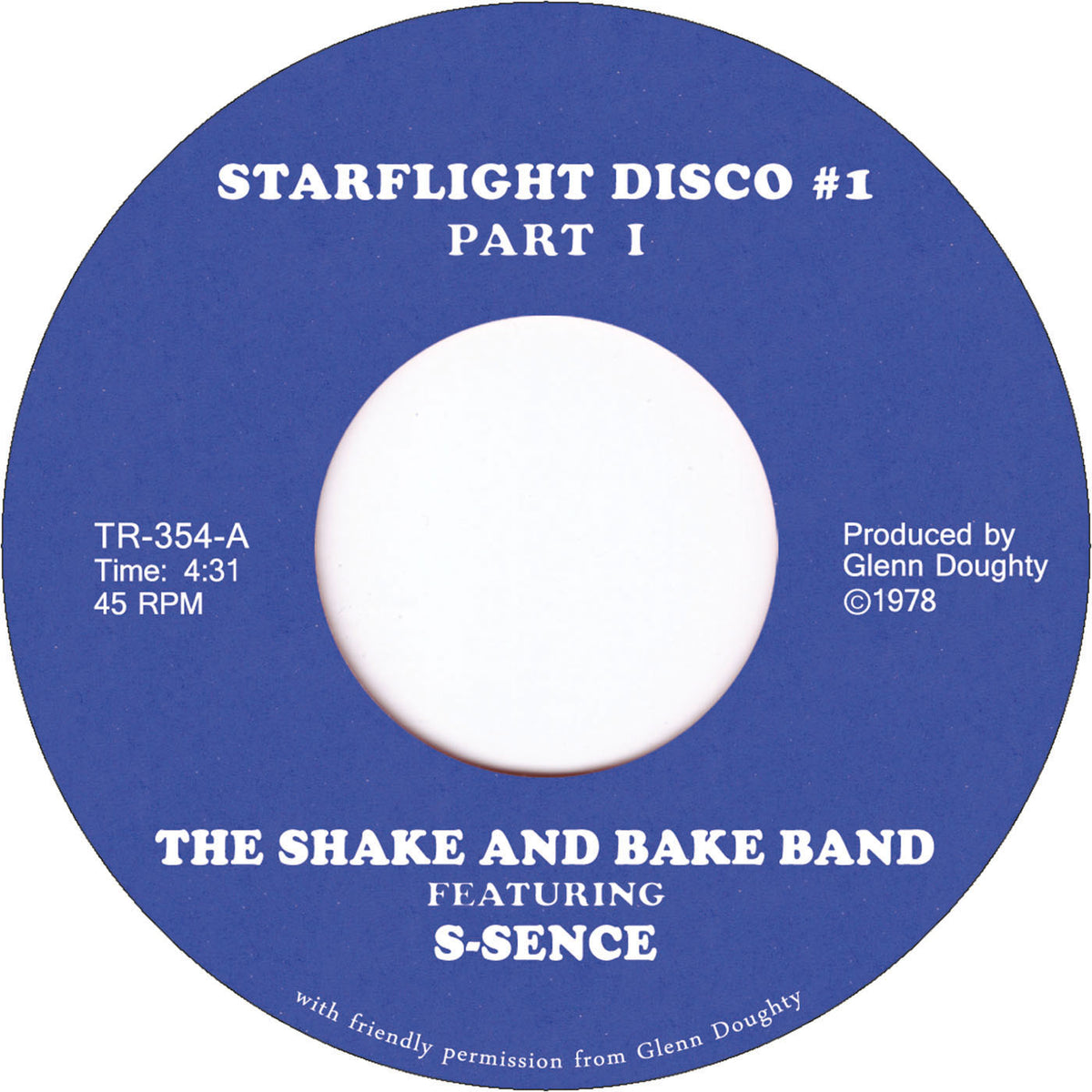 The Shake and Bake Band - Starflight Disco #1 Pt.1 / Pt.2 Vinyl, 7"