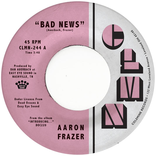 Aaron Frazer - Bad News / Done Lyin' Vinyl, 7" grey