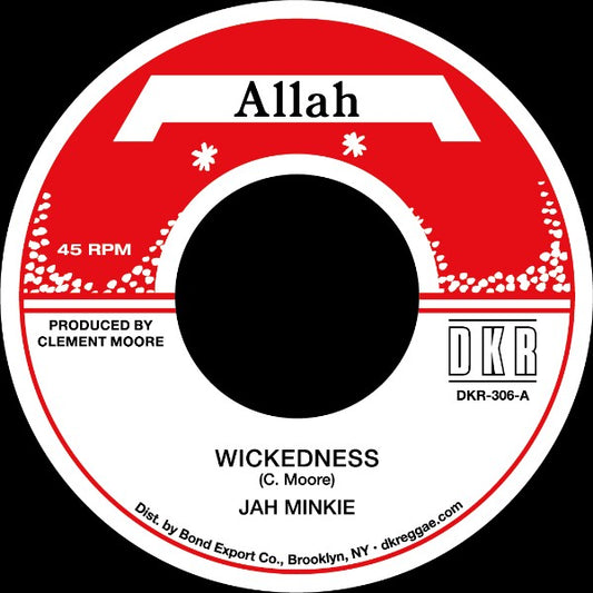 Jah Minkie – Wickedness Vinyl, 7", Repress