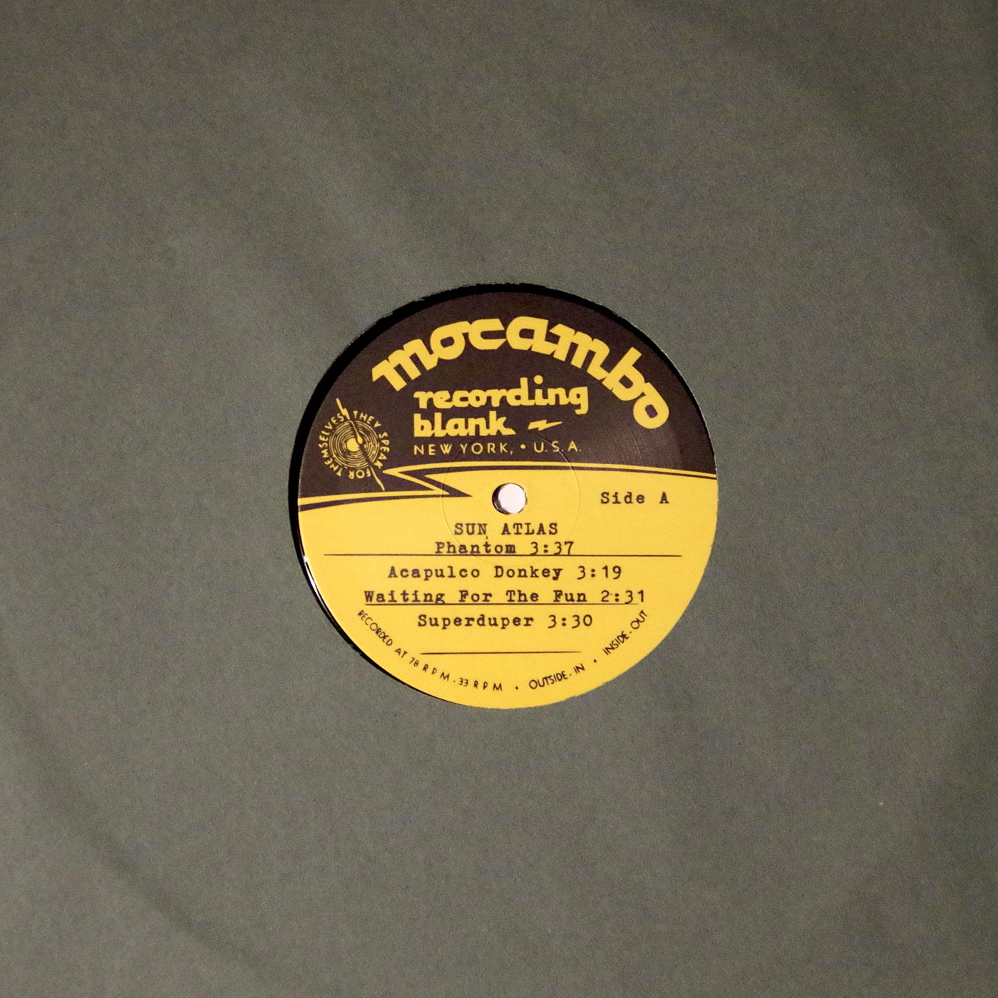 Sun Atlas - Sun Atlas EP Vinyl, 10", EP