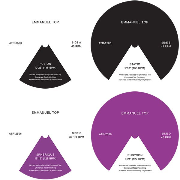 Emmanuel Top - Fusion / Static / Spherique / Rubycon 2x Vinyl, 12", EP
