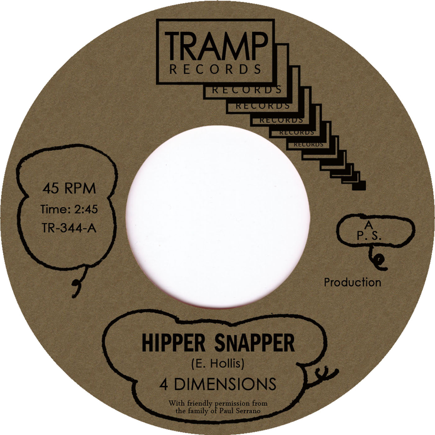 4 Dimensions – Hipper Snapper / 10 O'Clock Soul Meeting Vinyl, 7"