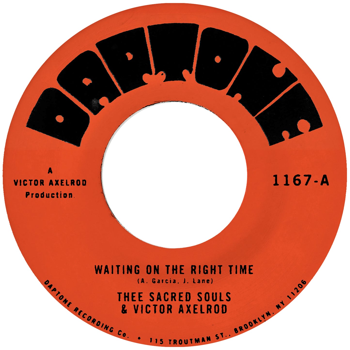 Thee Sacred Souls & Victor Axelrod - Waiting On The Right Time Vinyl, 7"