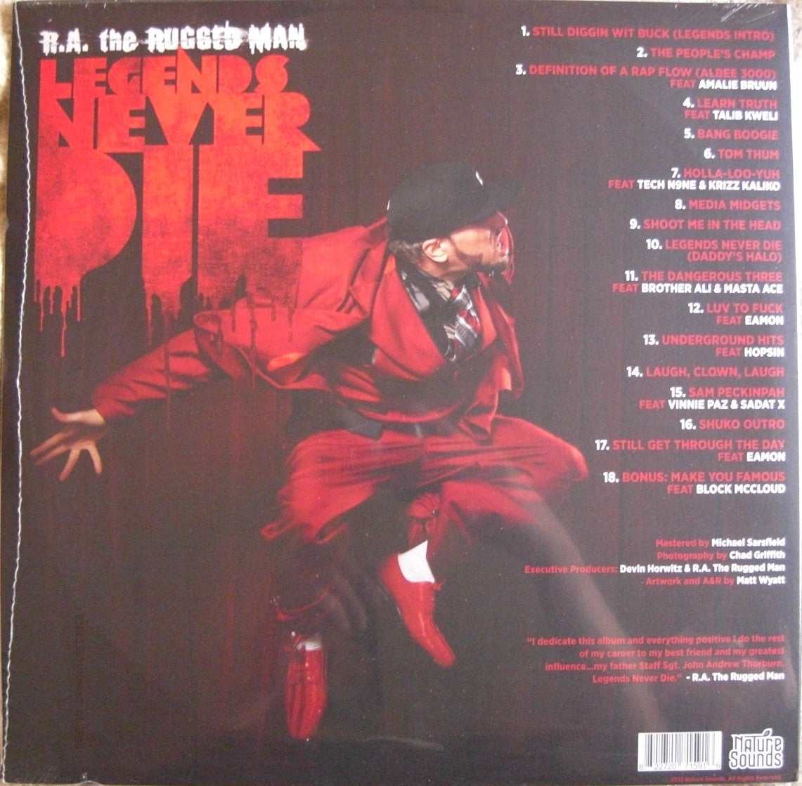 R.A. The Rugged Man – Legends Never Die 2 x Vinyl, LP, Album
