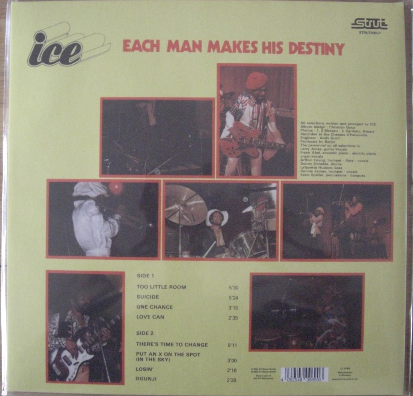 Ice – Each Man Makes His Destiny Vinyl, LP, Album, Reissue