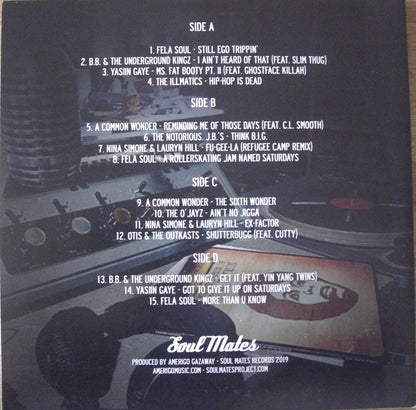 Amerigo Gazaway – Soul Mates : B-Sides, Remixes, Rarities: Vol. 1 & 2 Vinyl, 2x LP, Album
