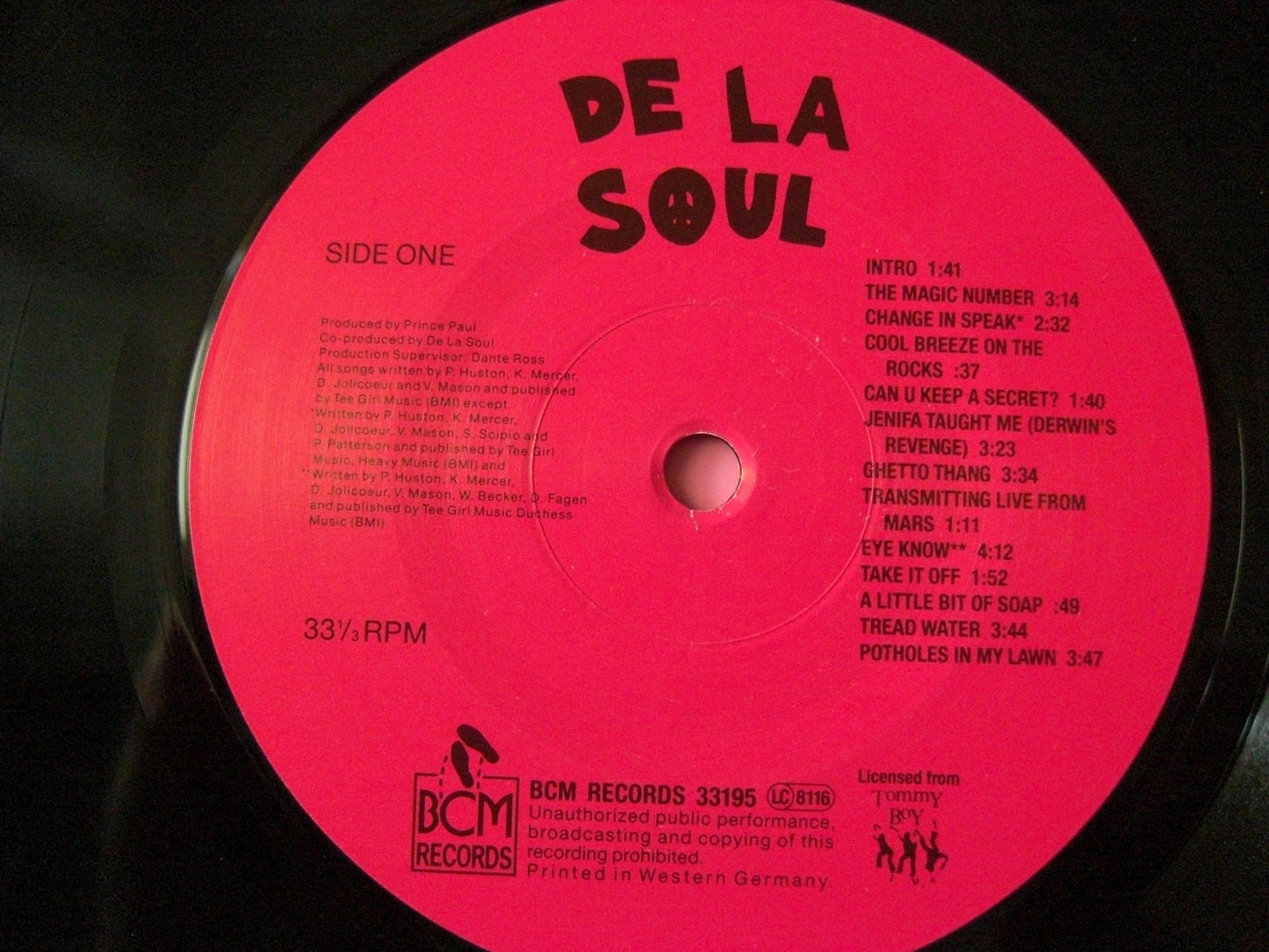 De La Soul – 3 Feet High And Rising Vinyl, LP, Album EU 1989