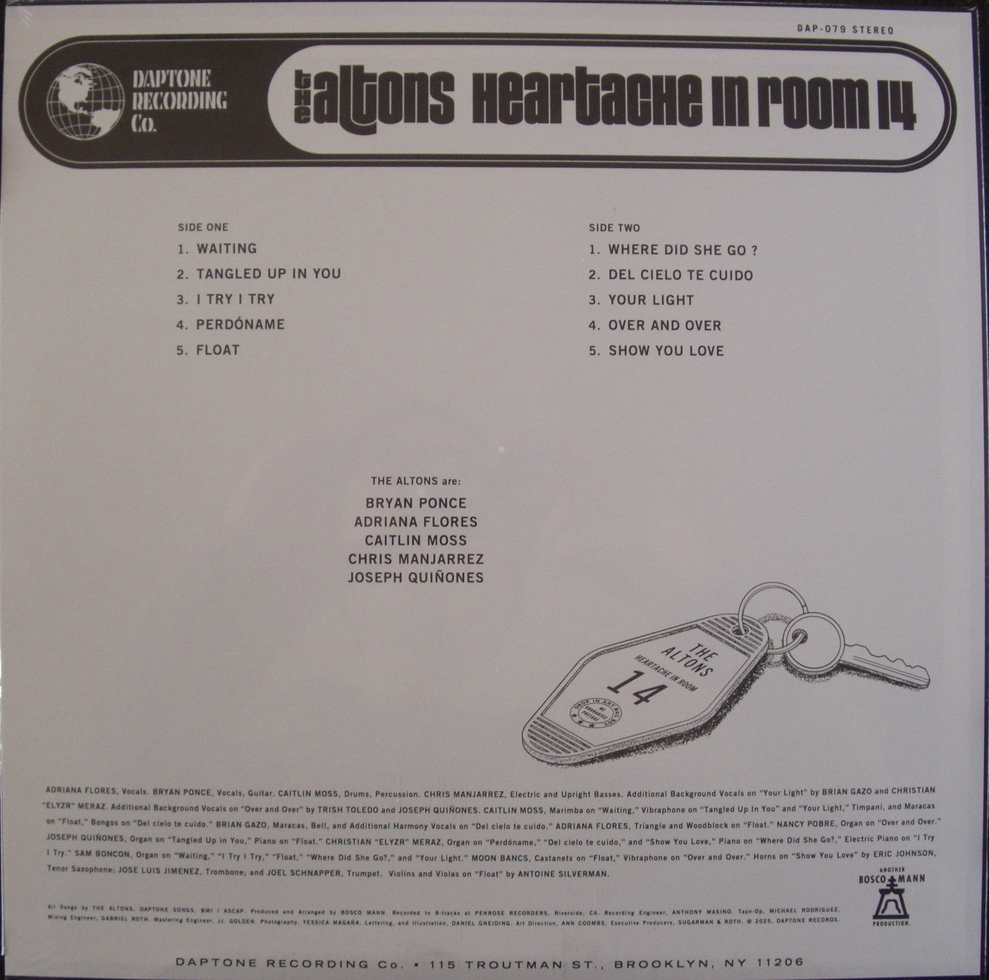 The Altons - Heartache In Room 14 Vinyl, LP, Album