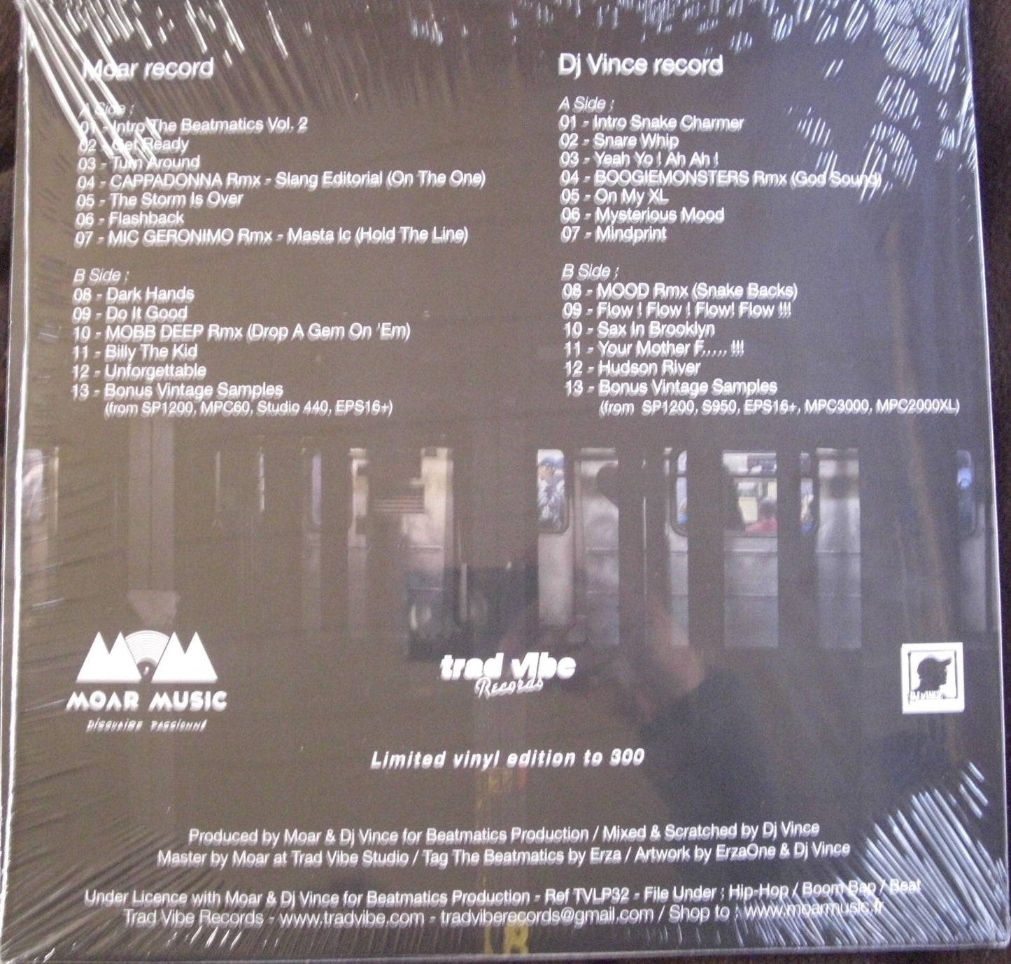 Moar & DJ Vince - The Beatmatics Vol.2 Vinyl, 2x LP, Compilation