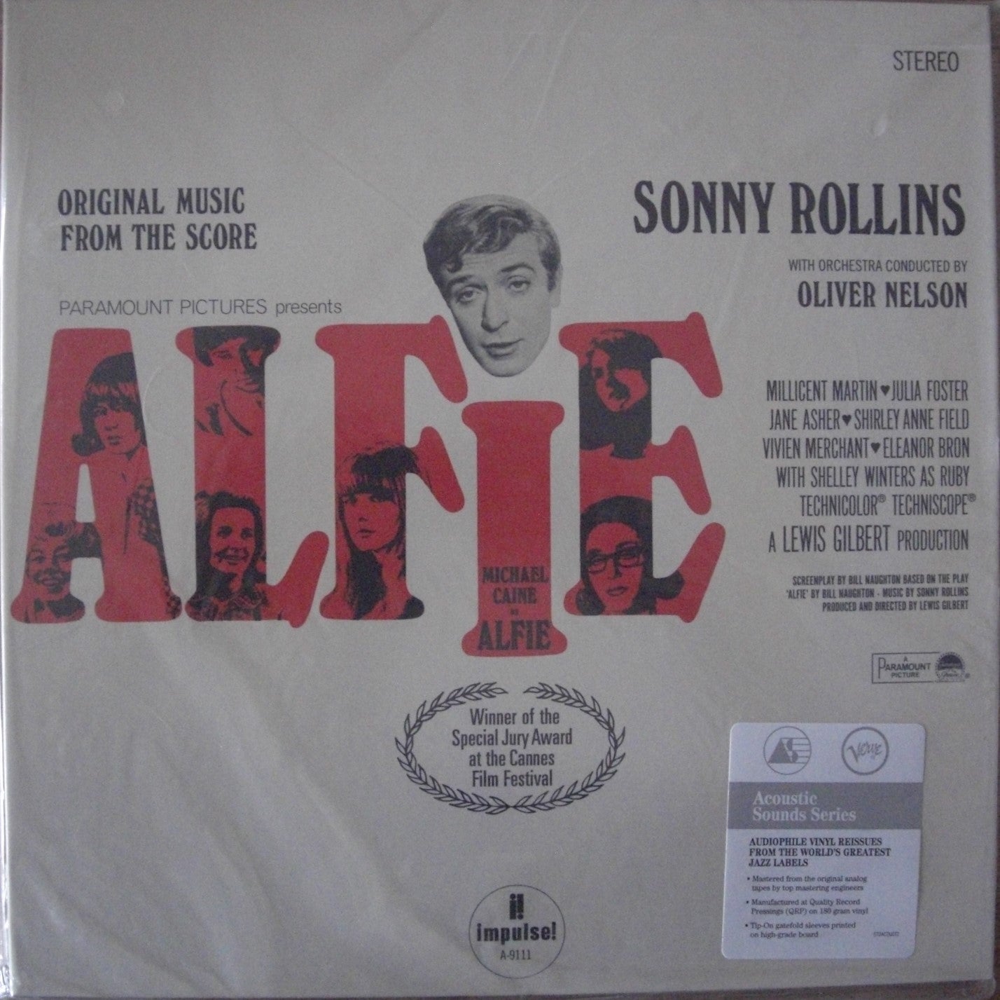 Sonny Rollins With Orchestra Conducted By Oliver Nelson – Original Music From The Score "Alfie" Vinyl, LP, Album, Reissue