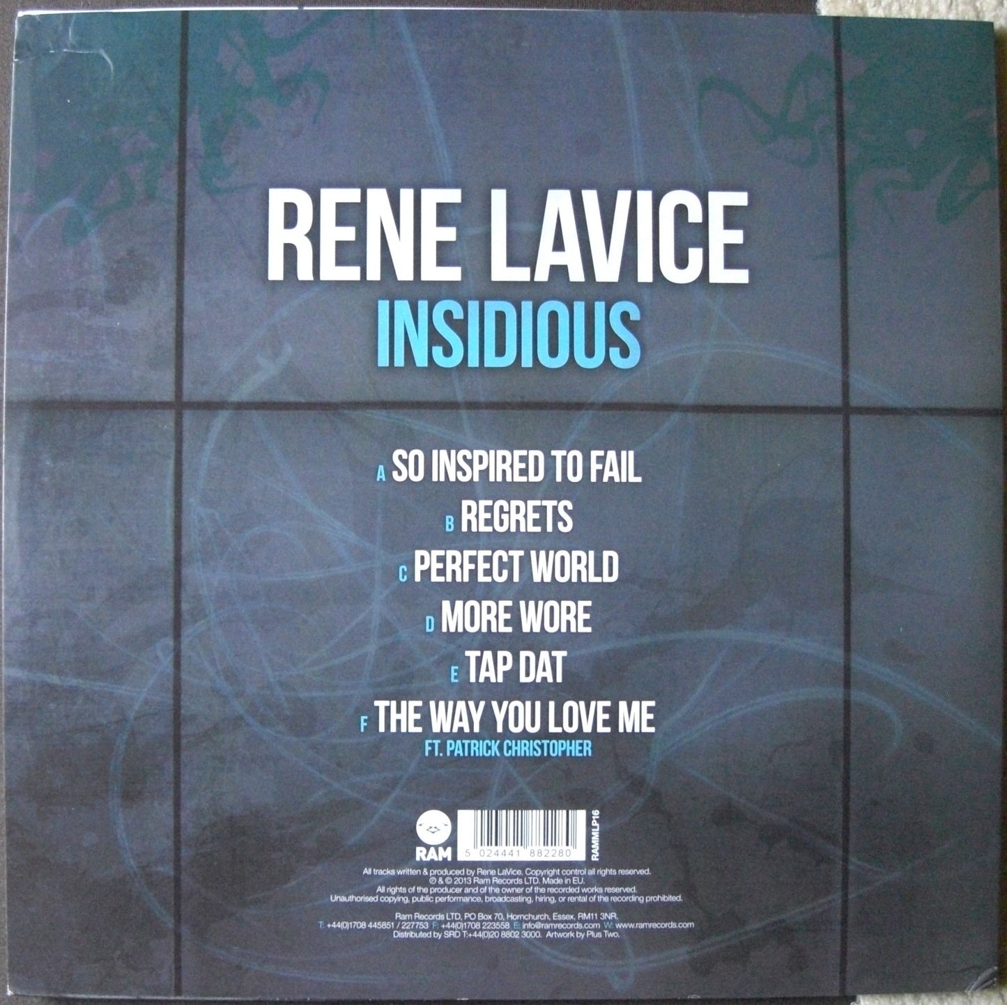 Rene LaVice – Insidious 3 x Vinyl, 12", Album UK 2013