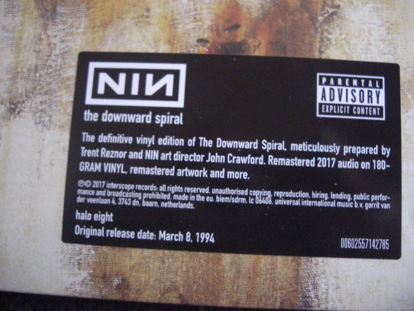 Nine Inch Nails – The Downward Spiral 2 x Vinyl, LP, Album, Reissue
