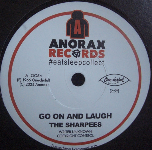 The Sharpees – Go On And Laugh / Tired Of Being Lonely Vinyl, 7"
