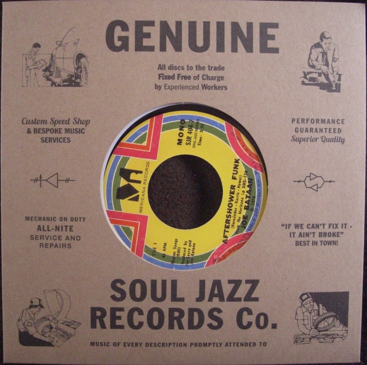 Joe Bataan – Aftershower Funk / Fin Vinyl, 7"