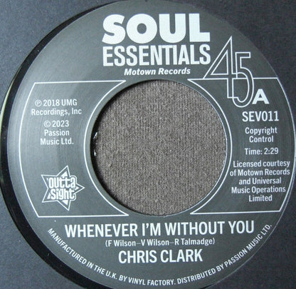 Chris Clark / The Temptations – Whenever I'm Without You 7"