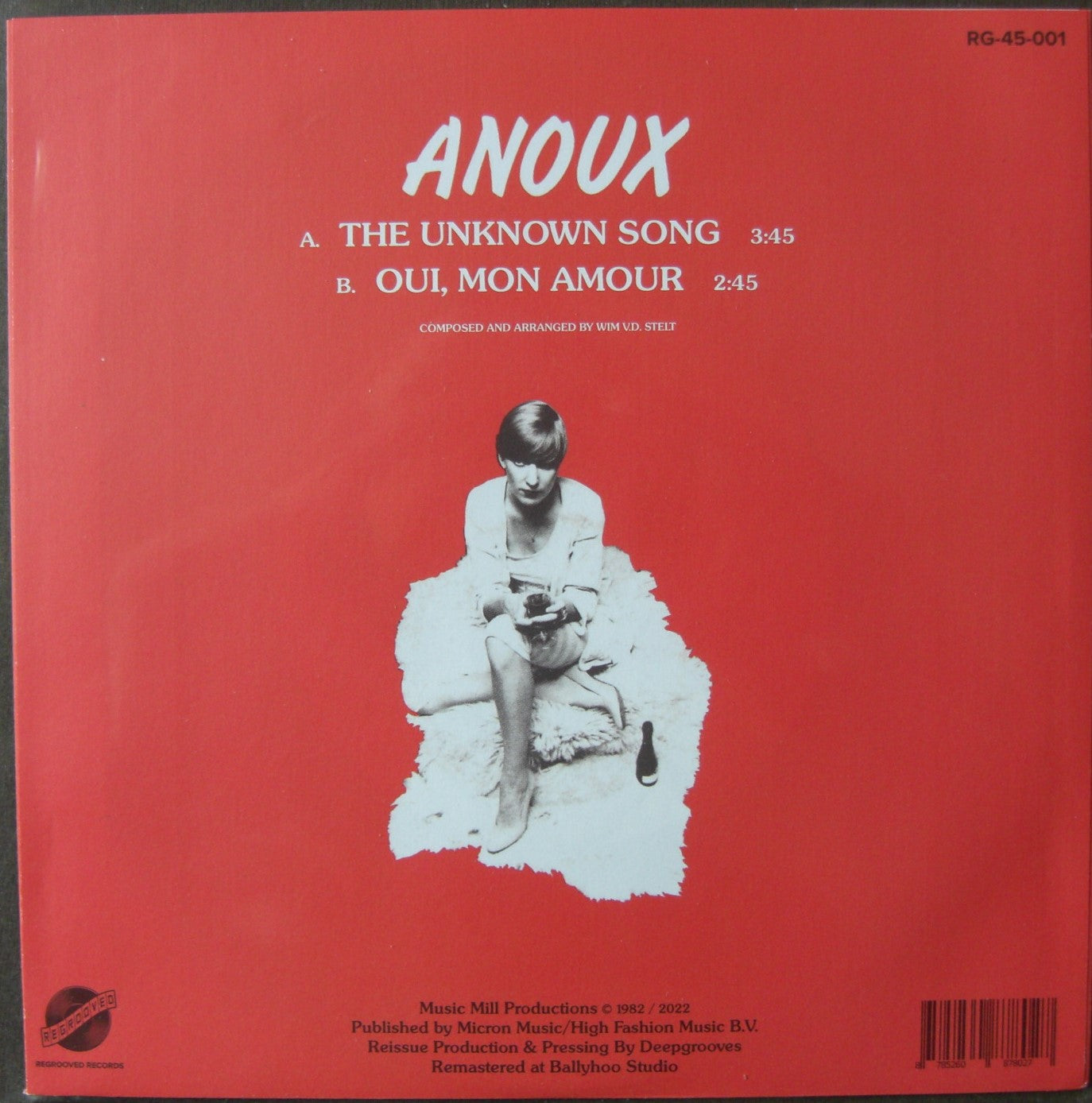 Anoux – The Unknown Song 7 Oui, Mon Amour Vinyl, 7" black