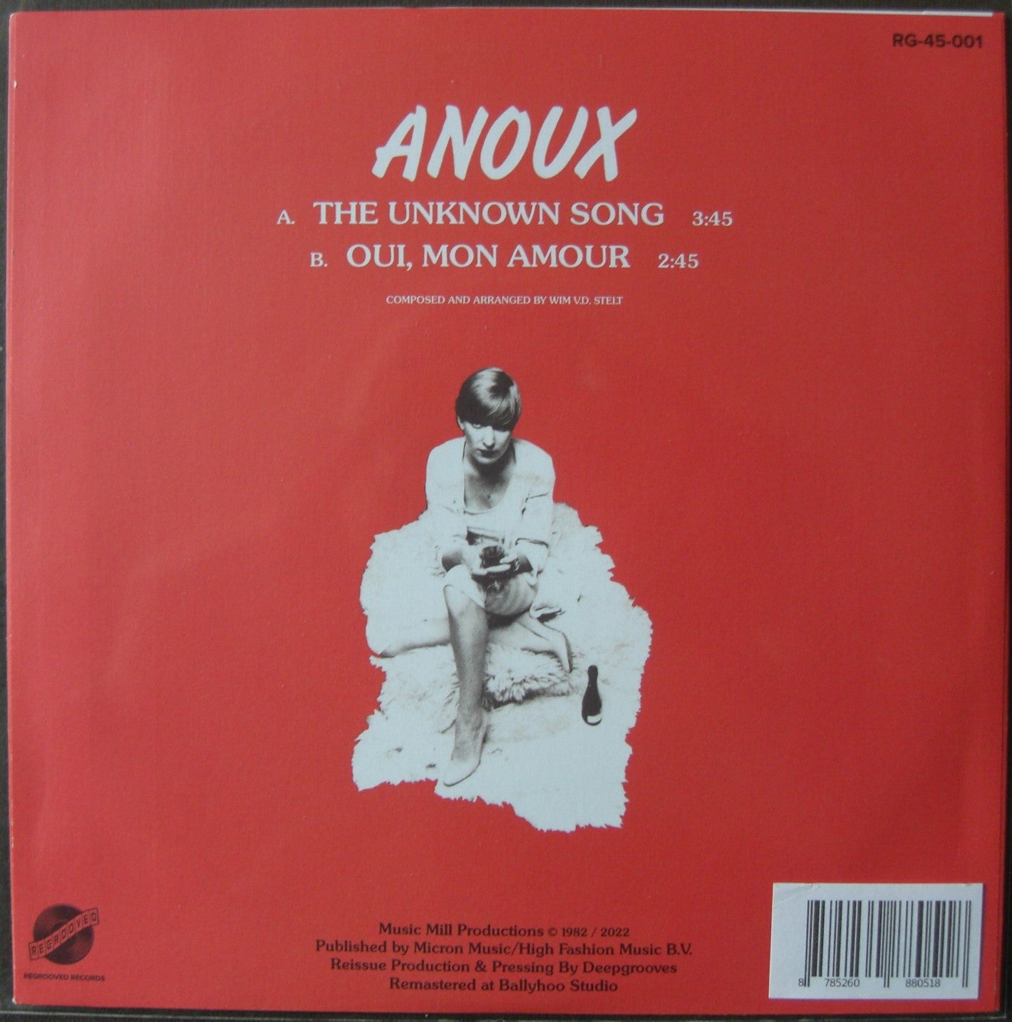 Anoux – The Unknown Song 7 Oui, Mon Amour Vinyl, 7" red