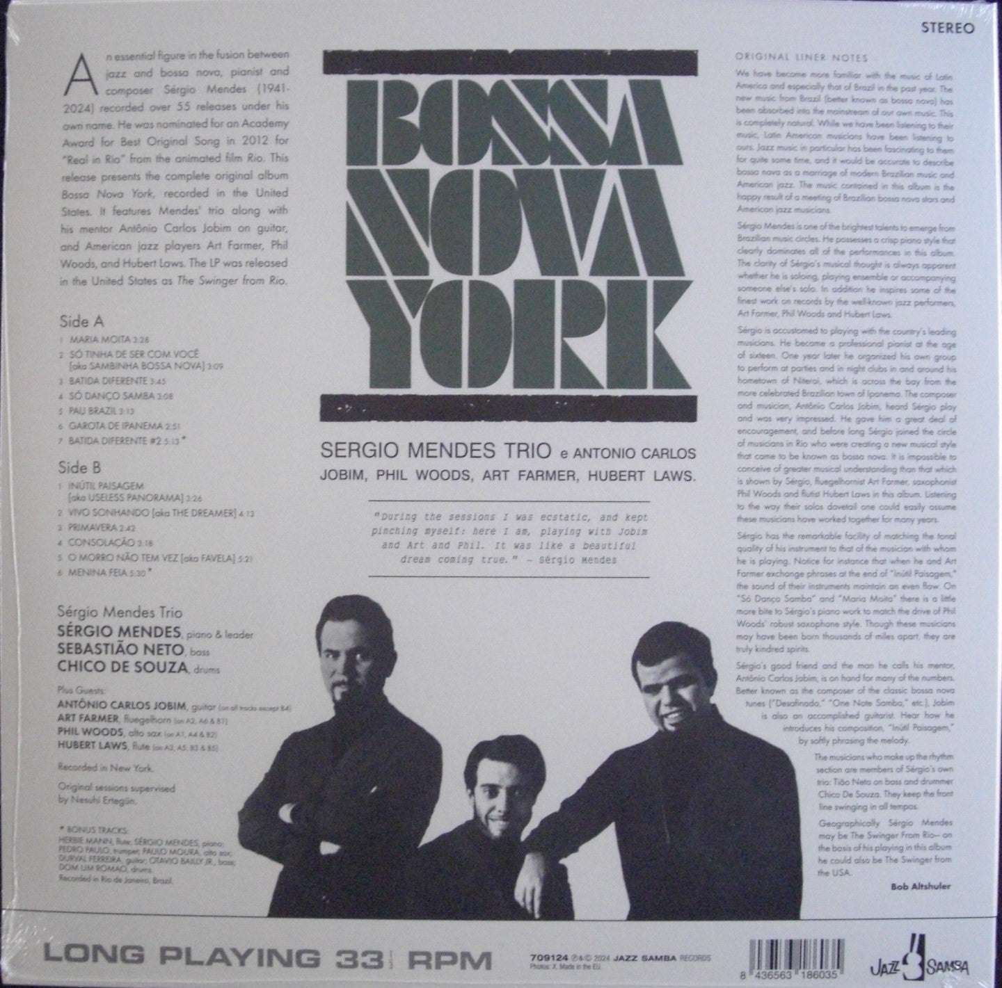The Sérgio Mendes Trio – Bossa Nova York Vinyl, LP, Album, Reissue