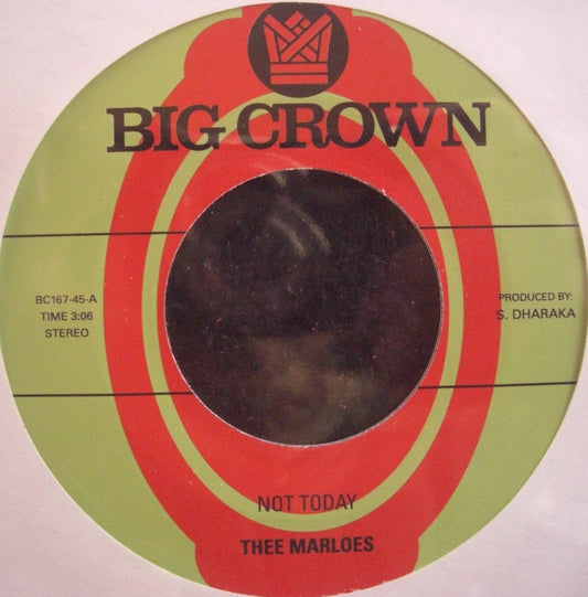 Thee Marloes – Not Today / Over Vinyl, 7"