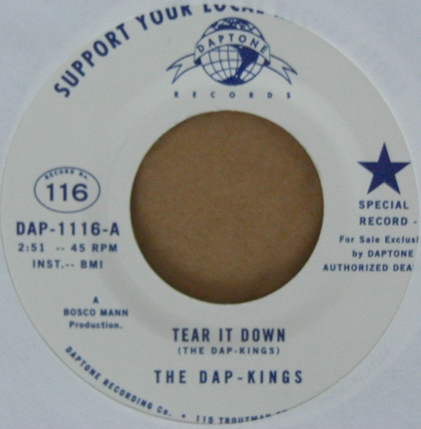 The Dap-Kings – Tear It Down / The Collection Song Vinyl, 7"