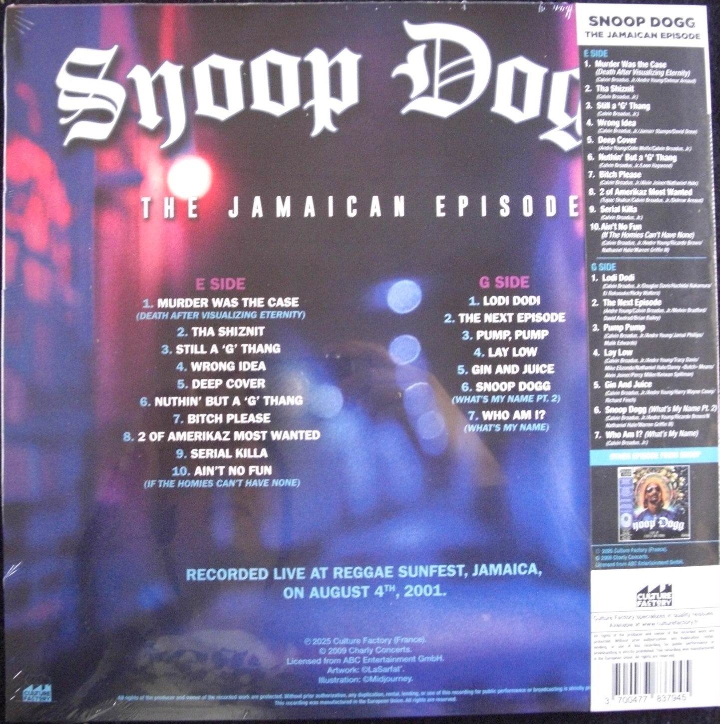 Snoop Dogg ‎– The Jamaican Episode Vinyl, LP, Limited Edt RSD 2025