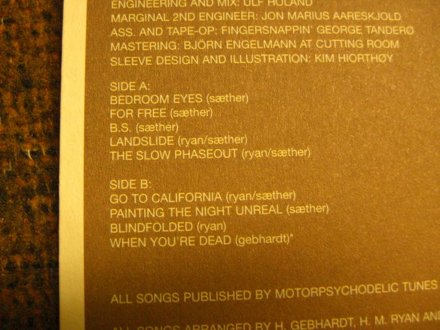 Motorpsycho – Phanerothyme Vinyl, LP, Album DE 2001