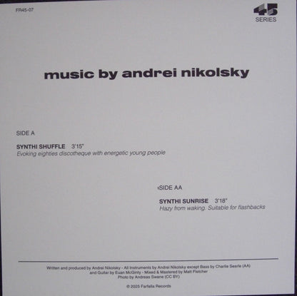 Andrei Nikolsky – Synthi Shuffle / Synthi Sunrise Vinyl, 7"