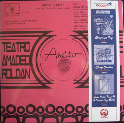 Grupo Irakere – Teatro Amadeo Roldan Recital Vinyl, LP, Album, Reissue