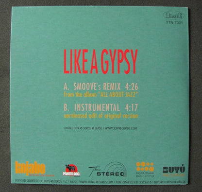 Kojato And The Afro Latin Cougaritas – Like A Gypsy Vinyl 7"
