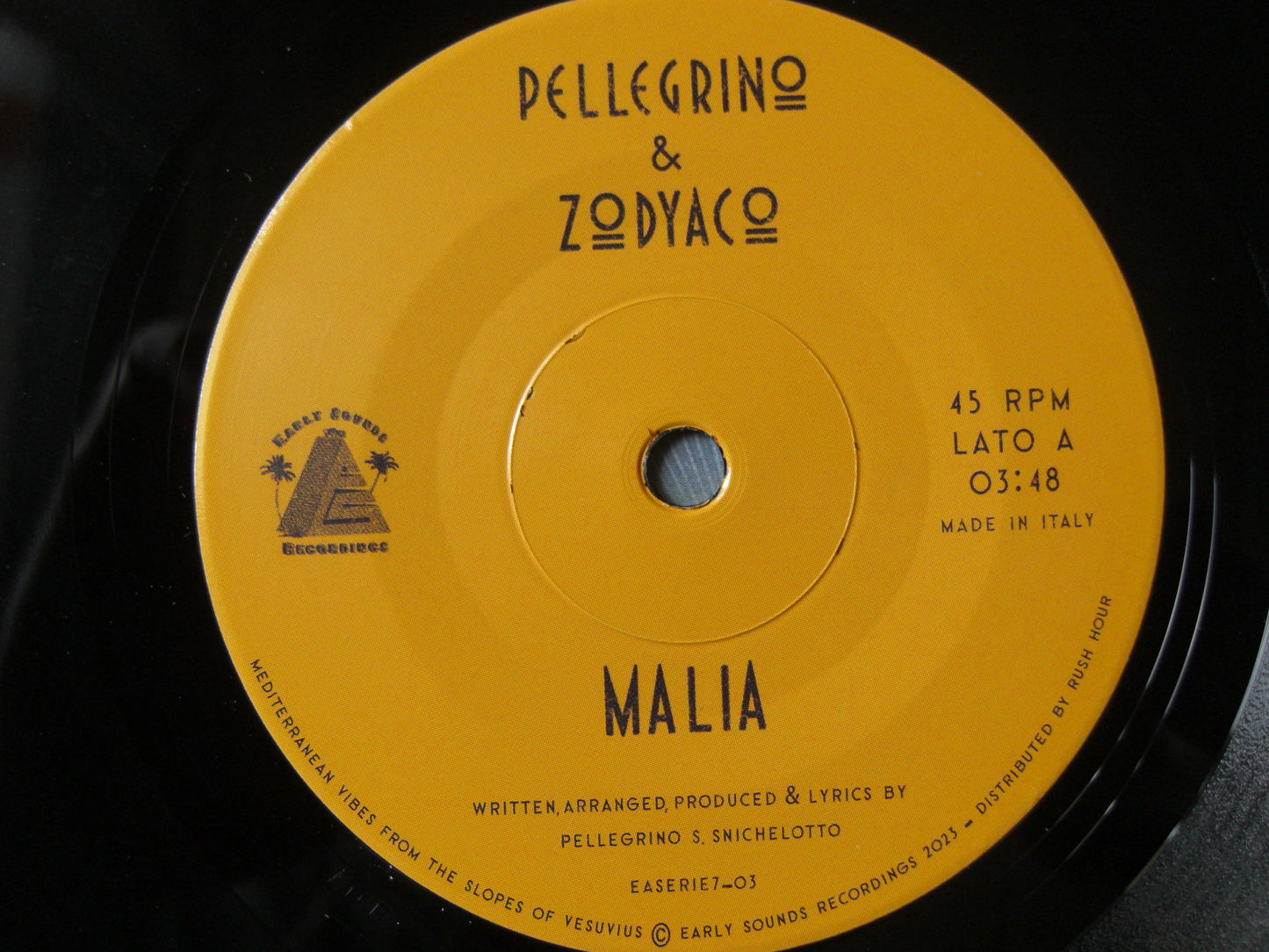 Pellegrino & Zodyaco – Malìa Vinyl, 7"