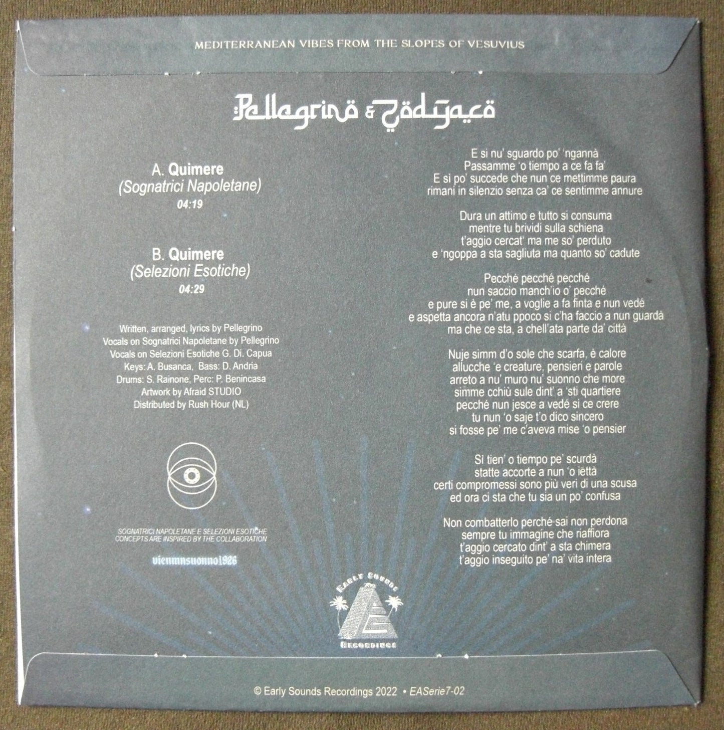 Pellegrino & Zodyaco – Quimere Vinyl, 7"
