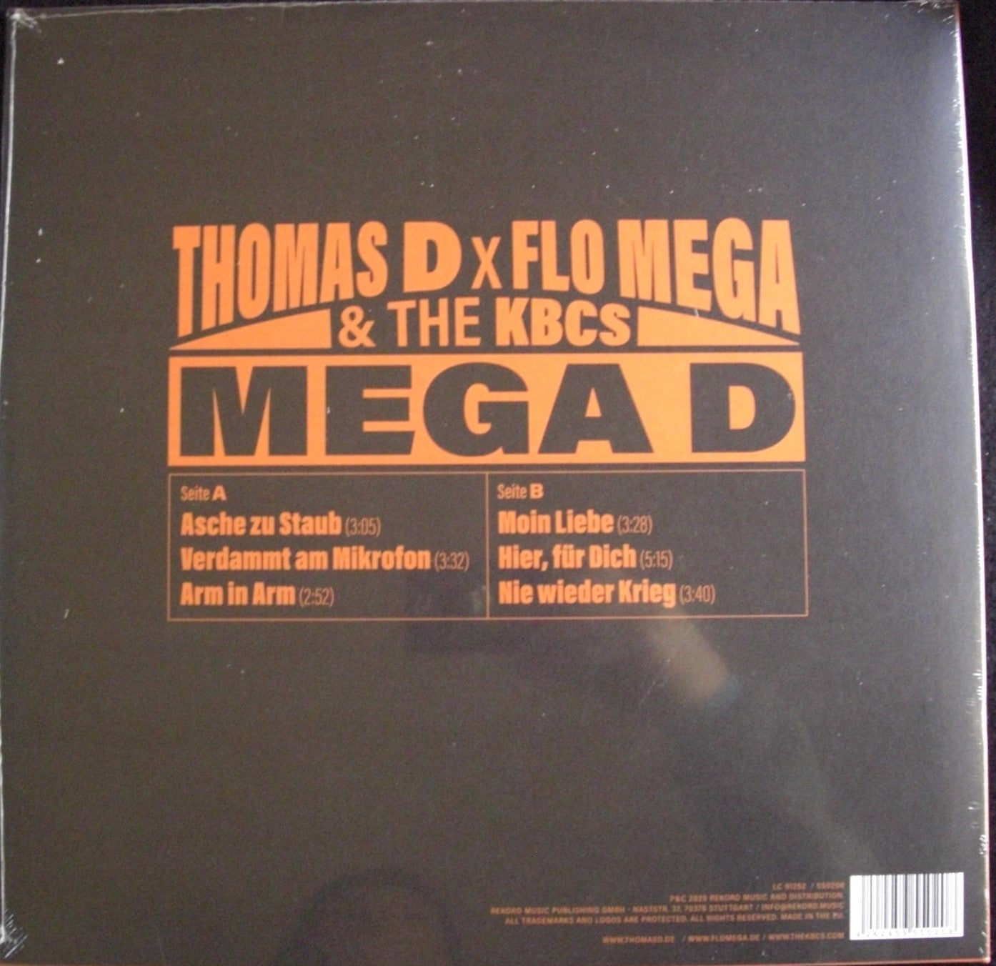 Thomas D x Flo Mega & The KBCS – Mega D Vinyl, LP, Album RSD 2025