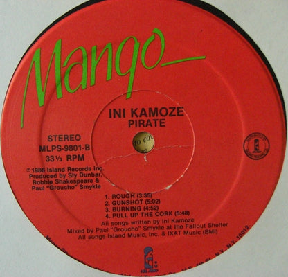 Ini Kamoze – Vinilo pirata, LP, Álbum EE. UU. 1986