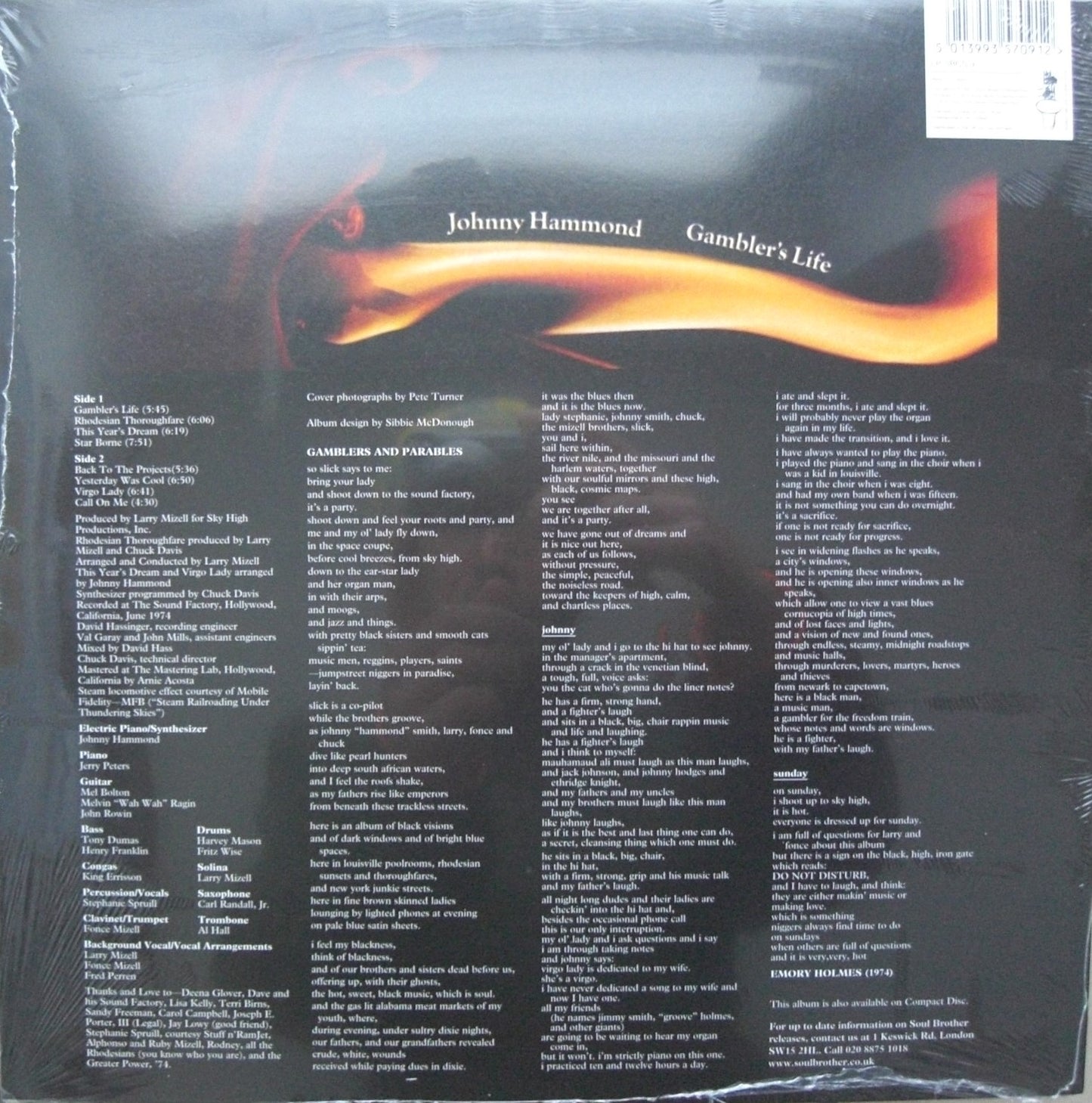 Johnny Hammond – Gambler's Life Vinyl, LP, Album
