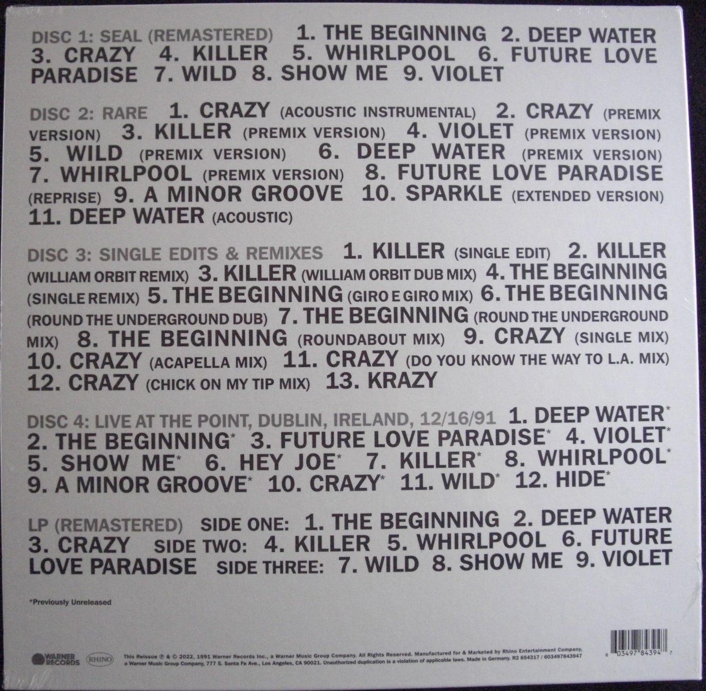 Seal – Seal 2x Vinyl, LP, Album, Reissue + 4x CD Compilation